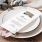 Venue Painting Wedding Menu, Venue Sketch Wedding Menus