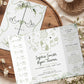 Hand Drawn Sage Wedding Invites with Scribble Design