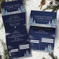 Winter Wonderland Wedding Invitation, Christmas Wedding Invitations