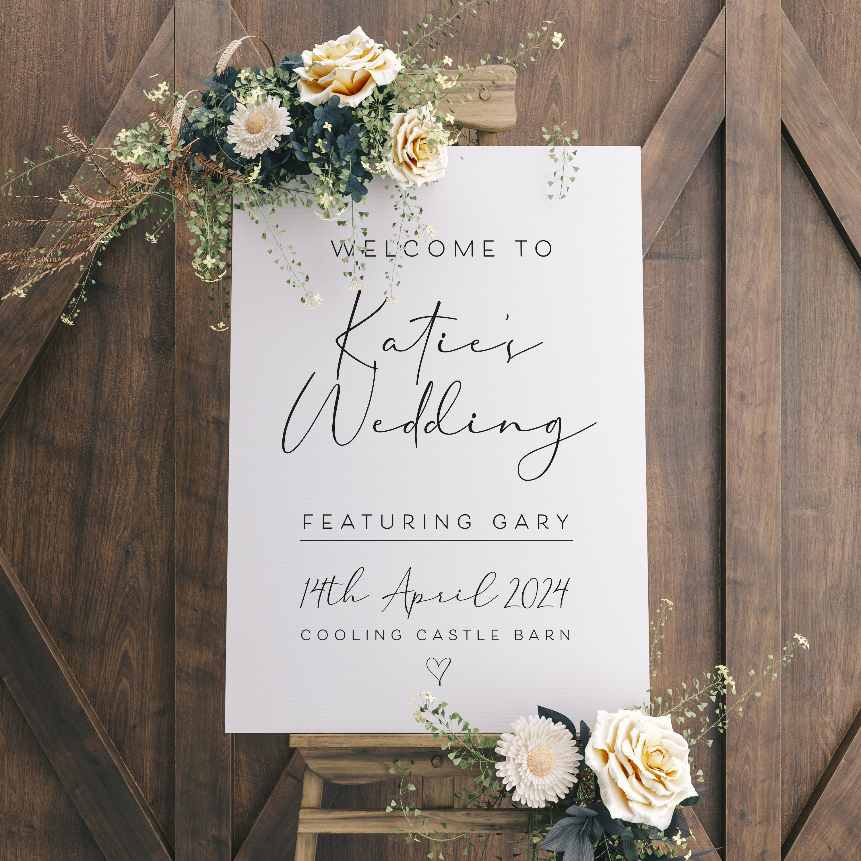 To Invite Sign Featuring Wedding Welcome Sign, Brides Wedding Sign, Welcome Signage F ...