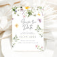 Wildflower Save the Date Cards – Floral Wedding Invitations, Rustic & Boho Style
