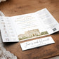 Luxury Gatefold Wedding Invitation with Signature Belly Band & Custom Venue Sketch