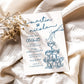 Hand Drawn Scribble Wedding Invitation, Doodle Evening Invite, French Style Reception Invitations