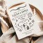 Cute Doodle Evening Wedding Invitation, Scribble Reception Invite, Personalised Hand Drawn Wedding Invitations