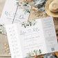 We Do, Subtle Dusty Blue Gatefold Wedding Invitation