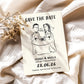 Fun Scribble Save the Dates – Sketch Bride & Groom Wedding Cards