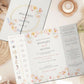 Pastel Gold Wildflower Gatefold Wedding Invitations